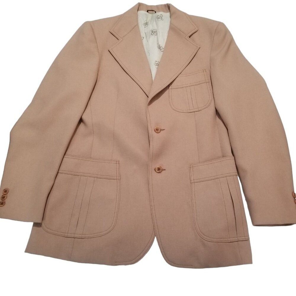 Vintage 1970s LEVI’S Panatela Jacket Sports‎ Coat Size 40 Polyester